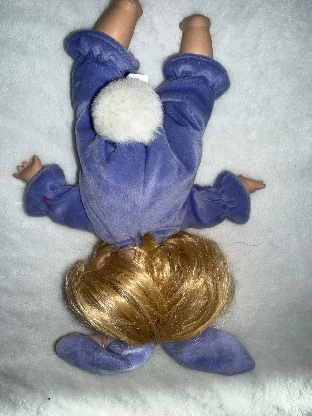 Rare Collection choicePurple Plush Bunny Romper Doll with Blonde Hair